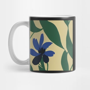 Beautiful Stylized Blue Flowers, for all those who love nature #201 Mug